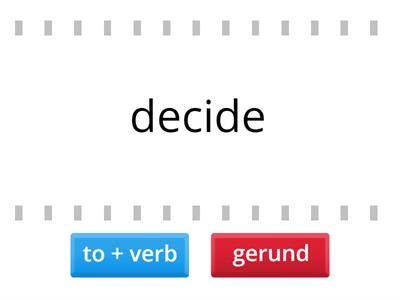 Verb forms (infinitive and gerund)