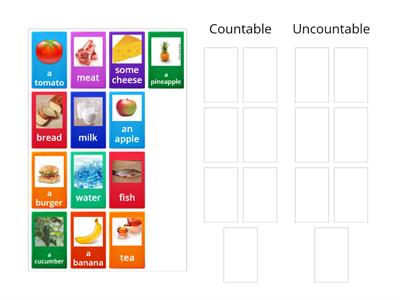  Countable and Uncountable Nouns Food