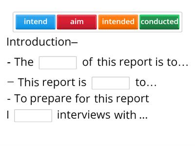 Report writing  