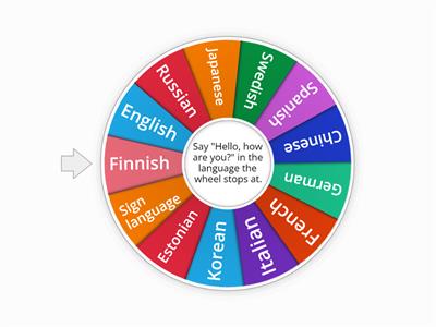 Language wheel