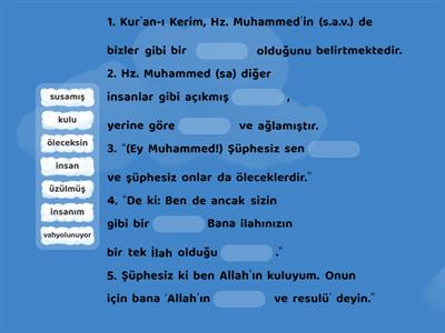 7.4.1. Allah’ın (c.c.) Kulu Hz. Muhammed (s.a.v.