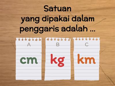 Kelas 3 Soal satuan panjang, berat, dan waktu