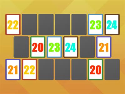 Memory Game - 20 to 29