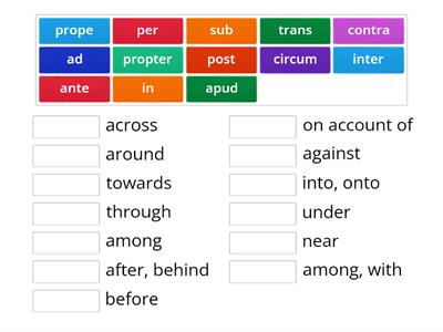 prepositions with accusative