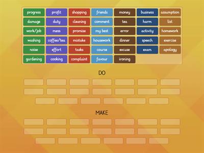 do or make collocations