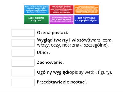 Opis postaci - budowa