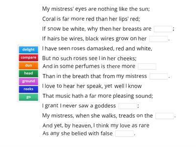 Shakespeare's Sonnet 130 (Donald Group)