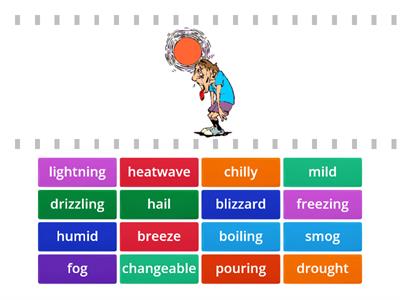 Vocabulary Weather pictures