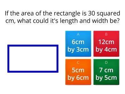 Area quiz class 5