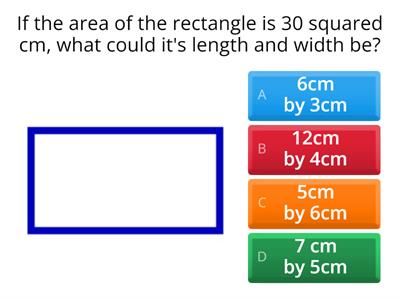 Area quiz class 5