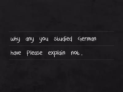 Make indirect question sentences. Unjumble the words. (Tee epäsuoria kysymyslauseita.) 