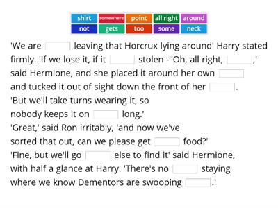 Harry Potter Book Fragments