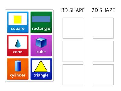 3D and 2D shape