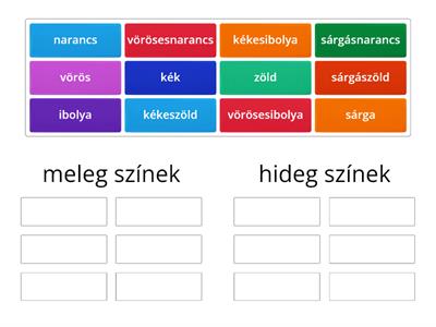 hideg-meleg színek