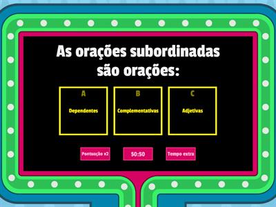 Orações subordinadas adjetivas