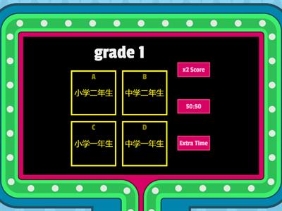 Gameshow Quiz  Japanese Grades