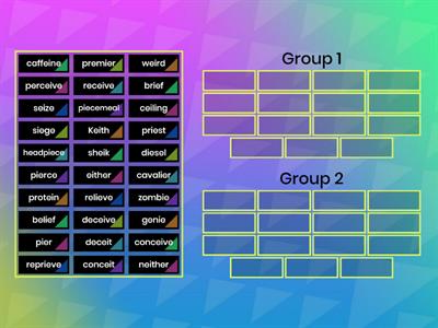 Vowel Teams ie, ei