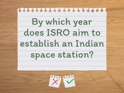 Quiz on Future Space Missions 