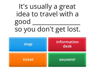 Travel vocabulary