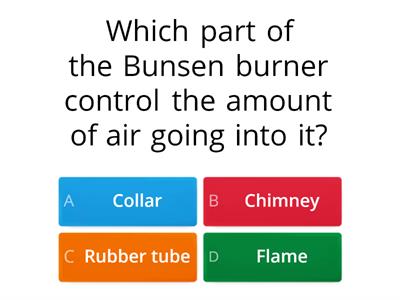 Year 7 Homework: Bunsen Burner 