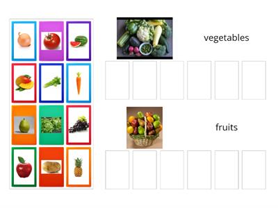 vegetables and fruits