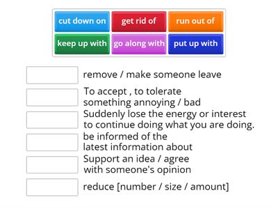 Phrasal verbs unit 5