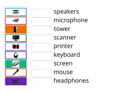 Computer parts  (Match up)