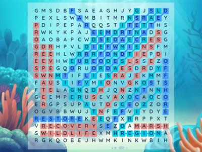 Region in Recovery Word Search