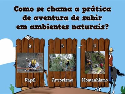  1- Esportes de aventura na natureza- EDF 8º e 9º anos