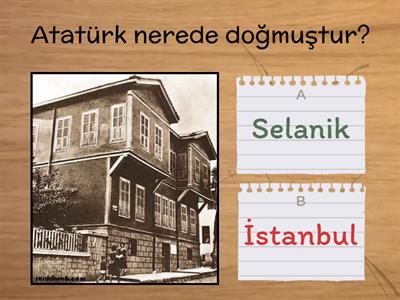 1.sınıf Atatürk