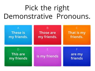 Demonstrative Pronouns