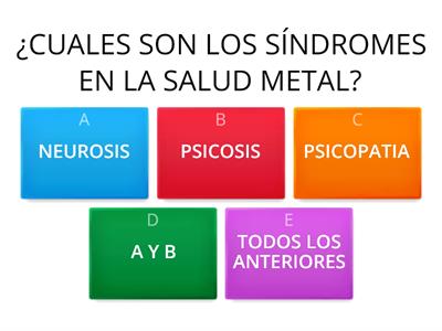 TRASTORNOS Y SALUD MENTAL