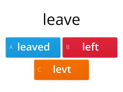 Irregular verbs A1 - part 3 (L-S)