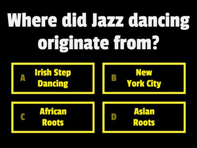 Quiz Show Jazz Dancing