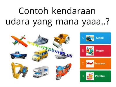 Quiz tema transportasi. Kelas A RA Bunga Bangsa