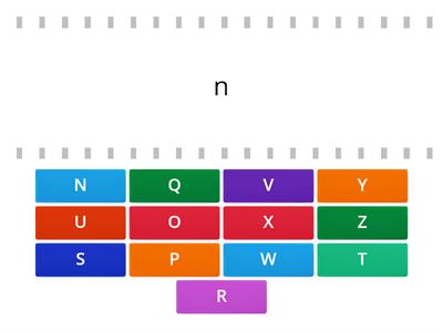 Alphabet Nn-Zz