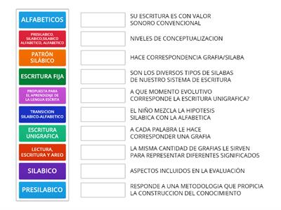 Niveles de conceptualización