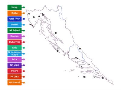 Karta Primorske Hrvatske