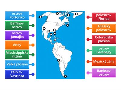 Slepá mapa Ameriky