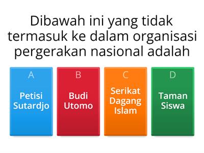 ORGANISASI PERGERAKAN NASIONAL 