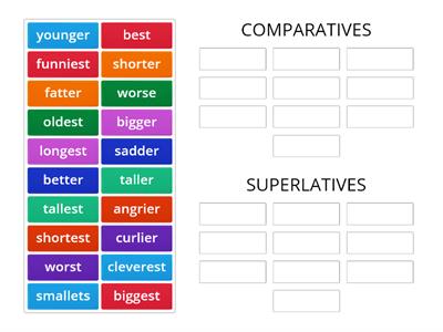 COMPARATIVES AND SUPERLATIVES 3RD