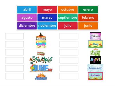 Months of the Year in Spanish