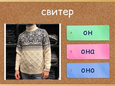 Russian Genders: ОН ОНА ОНО