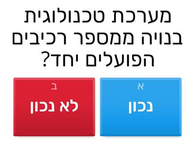 מערכות טכנולוגיות