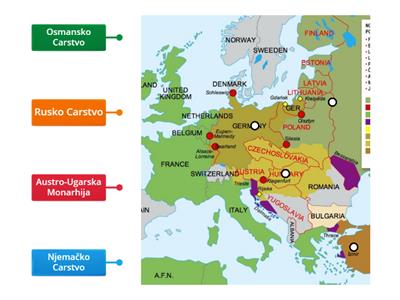 Carstva u Europi -1. svjetski rat