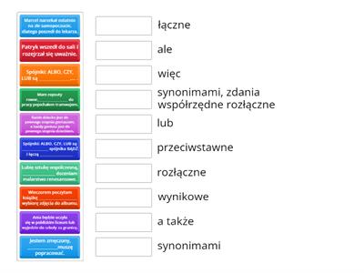 Zdania złożone współrzędnie. 