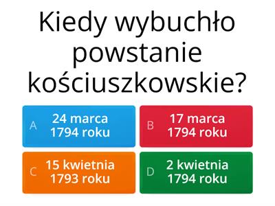 Powstanie Kościuszkowskie i Trzeci Rozbiór Polski