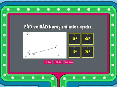  komşu tümler açı 2