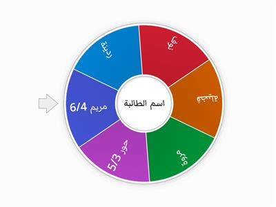 أسماء الطالبات 1/5