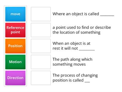 Motion , position and direction 